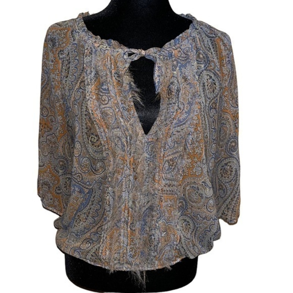 Maria Gabrielle Sheer Blouse
